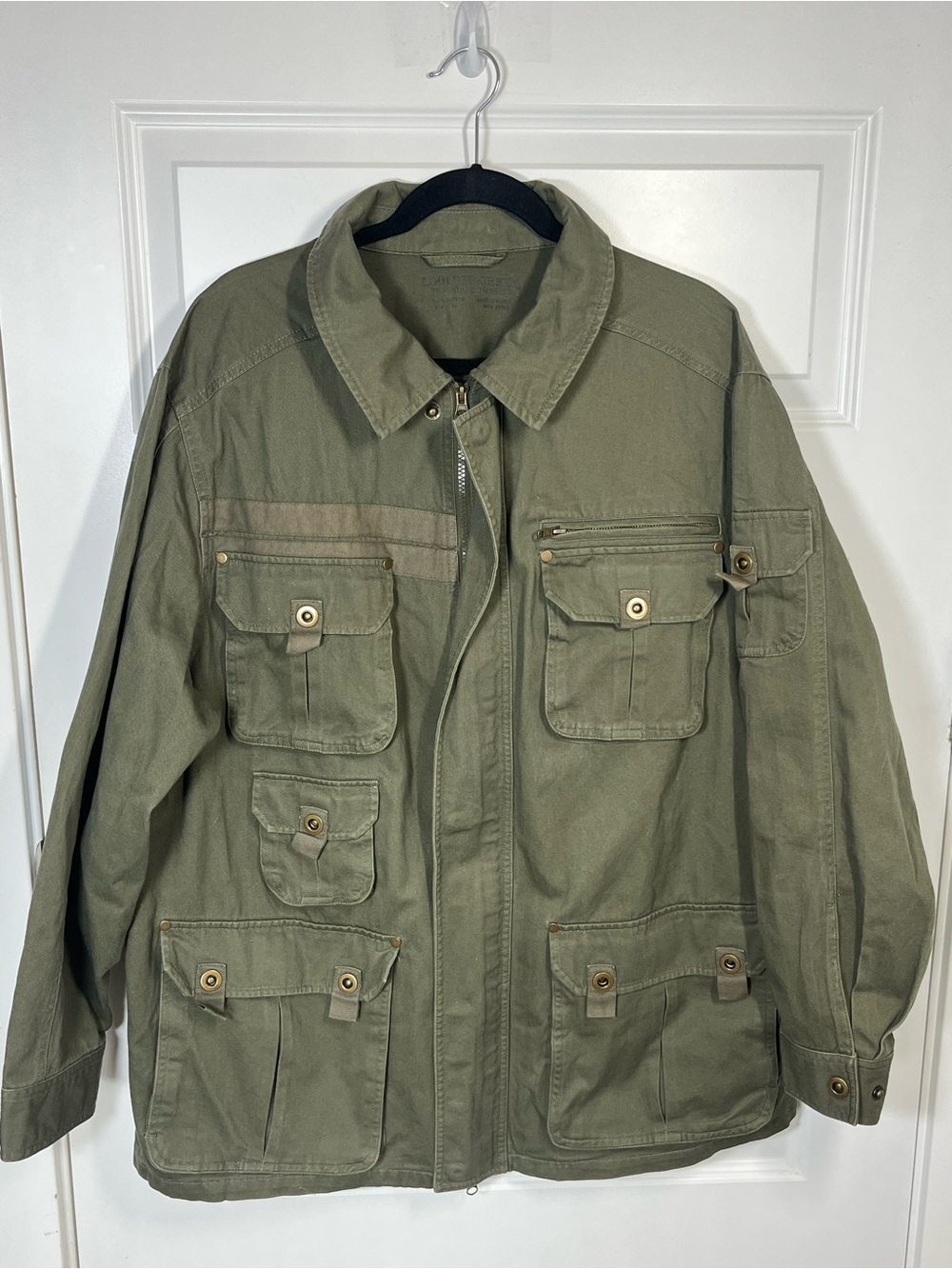 Boulder Creek XL Big Olive Green 9 Pocket Utility Field Jacket